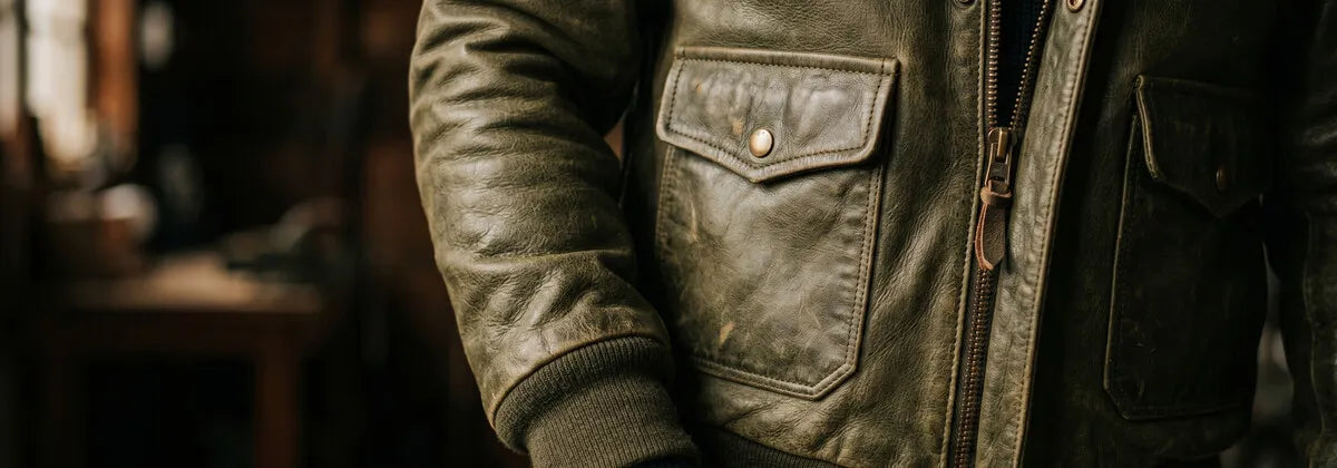 Cazadoras Bomber de Cuero para Hombre