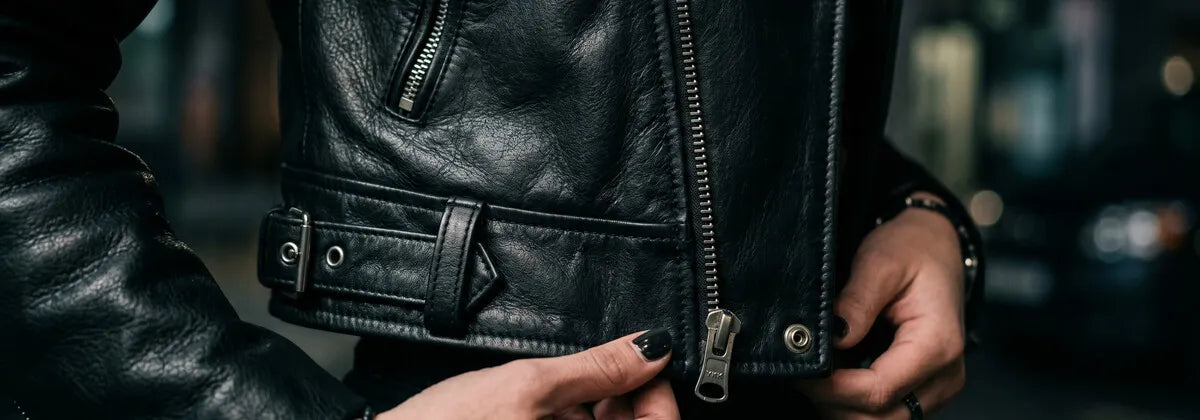 Cazadoras de Cuero Cortas para Mujer