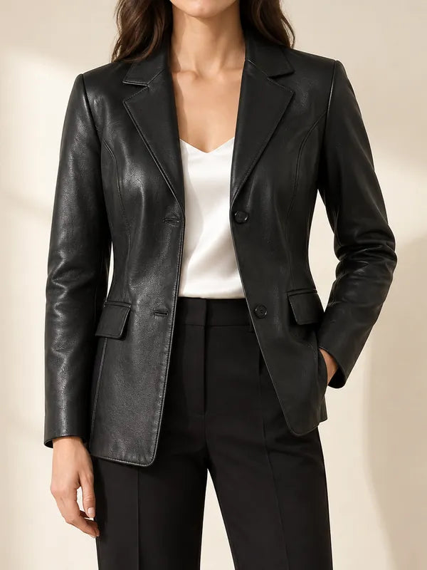 Blazers de cuero mujer