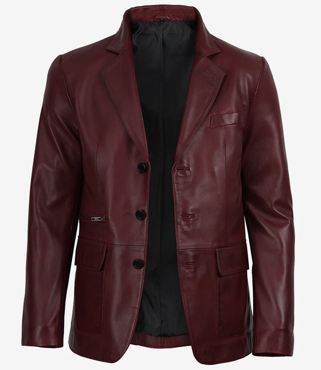 Skinnblazer med tre knappar v (Hombre)