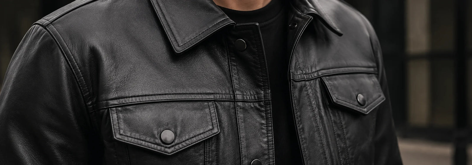 Chaquetas de cuero para hombre estilo camionero