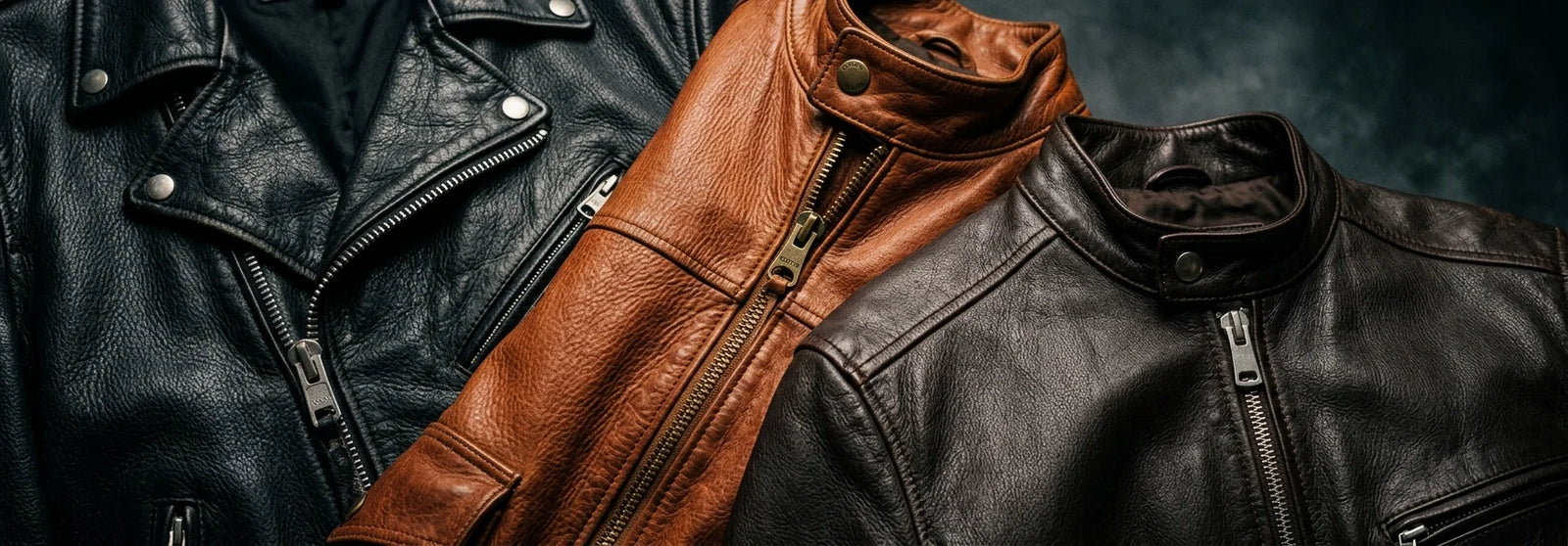 Chaquetas de cuero en tendencia — Piel de cordero auténtica