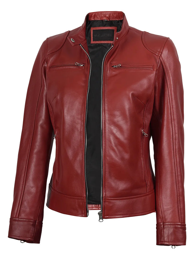 Café Racer-skinnjacka r (Mujer)